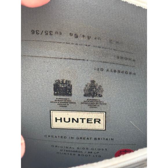 Hunter Tall Waterproof Snow Rain Boots Gray Size 4.5 / 5 Womens - Picture 4 of 5